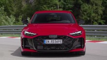 The new Audi RS 5 Sedan Exterior Design in Progressive red