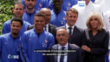 Artigo falso afirma que Mbappé acusou Macron de assédio sexual