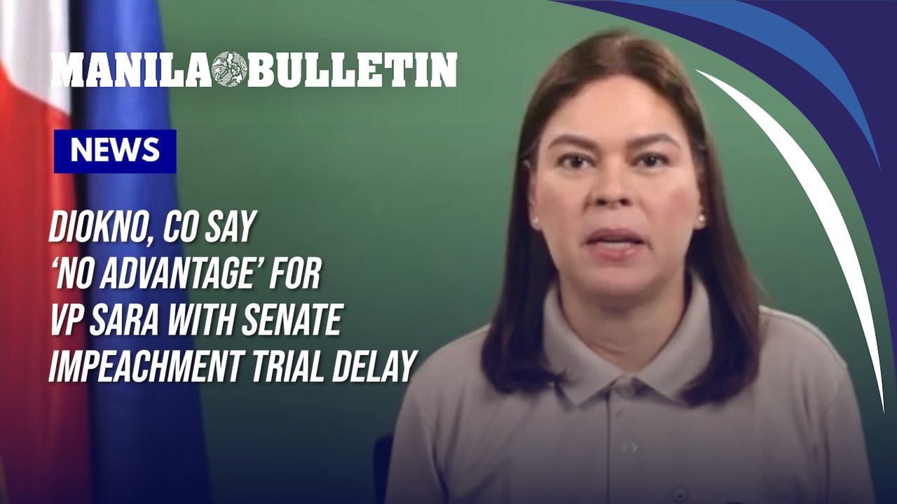 Diokno, Co say ‘No advantage’ for VP Sara with Senate impeachment trial delay