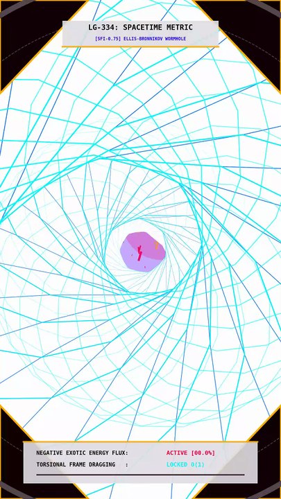 Traversable Wormhole: Ellis-Bronnikov Hyperspace Journey | LG-334