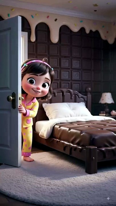 The Magical Chocolate Bed! 🍫 Little Girl's Sweet Dream