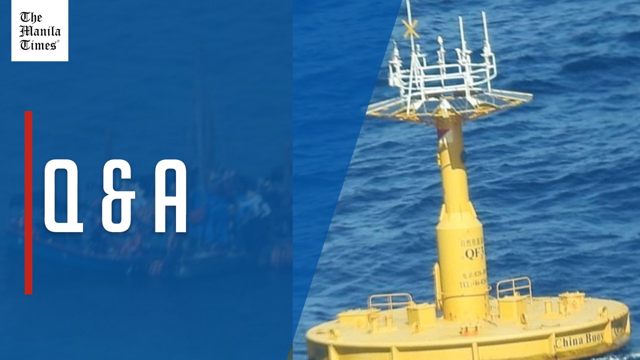 Govt task force briefs media on floating platform in Bajo de Masinloc