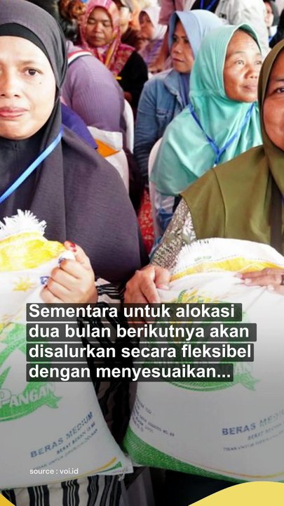 Pemerintah Perpanjang Bantuan Beras 10 Kg, Cek Penerimanya