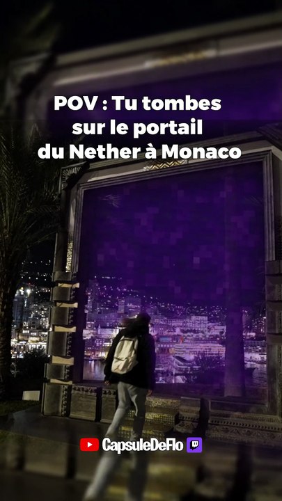 Minecraft IRL : J'ai trouvé un vrai portail du Nether à Monaco ! 🇲🇨🌋