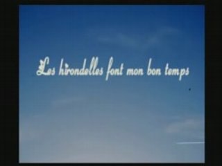 Les hirondelles font mon bon temps