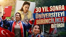 55 yaşında gelen büyük başarı: Fakülte birincisi oldu