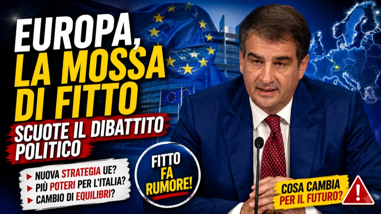 Europa, la mossa di Fitto scuote il dibattito politico