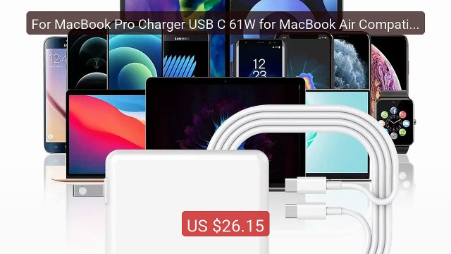 For MacBook Pro Charger USB C 61W for MacBook Air Compatible with i... Top Rated 2026 | Buy Now!
