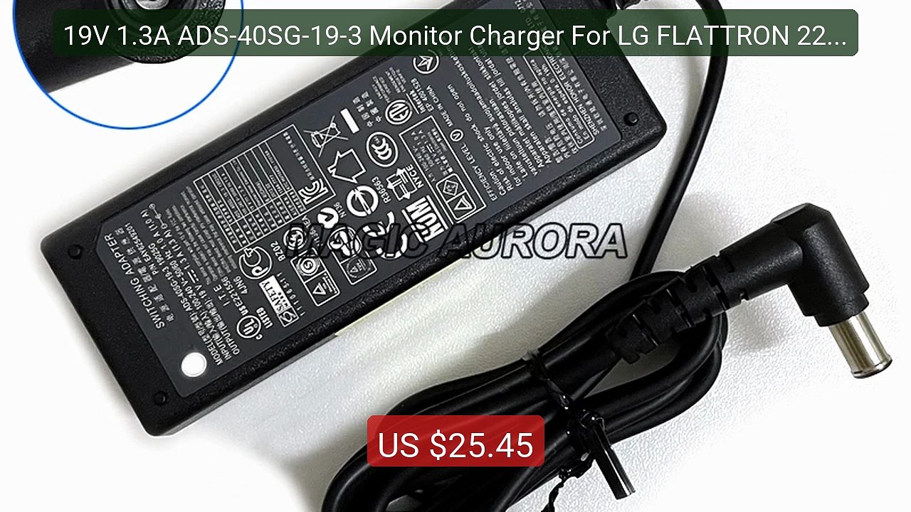 19V 1.3A ADS-40SG-19-3 Monitor Charger For LG FLATTRON 22EA... -- Top Pick 2026 | Unbeatable Price!