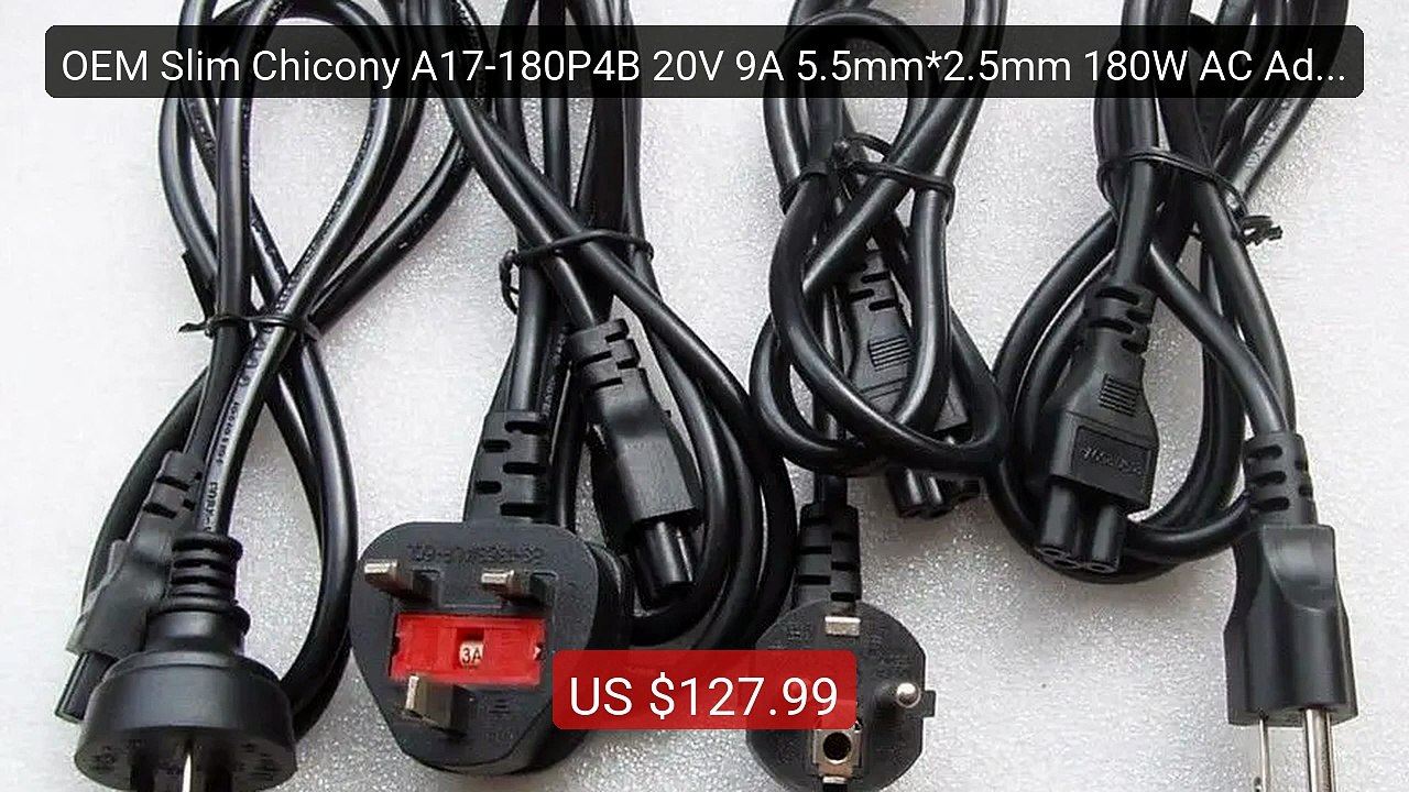 OEM Slim Chicony A17-180P4B 20V 9A 5.5mm*2.5mm 180W AC Adapte... -- Amazing Value 2026 | Must Have!
