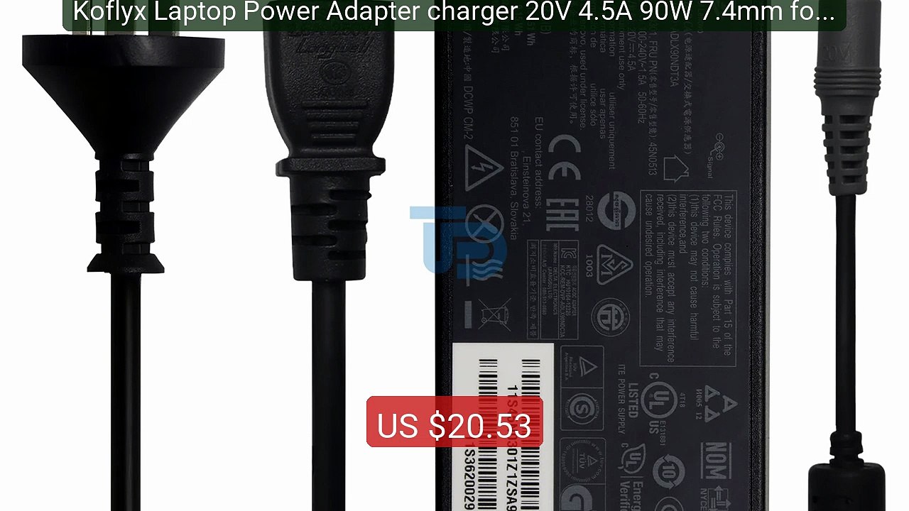 Koflyx Laptop Power Adapter charger 20V 4.5A 90W 7.4mm for len... -- Best Buy 2026 | Great Quality!