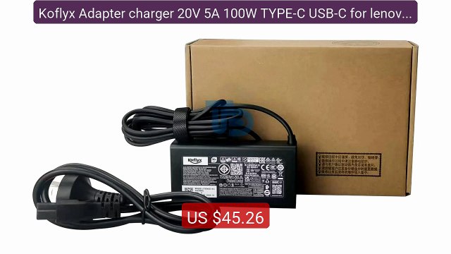 Koflyx Adapter charger 20V 5A 100W TYPE-C USB-C for lenovo ThinkBoo... Top Rated 2026 | Buy Now!