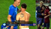 La sorprendente razón por la que Messi se quedó hablando con un jugador de Islandia