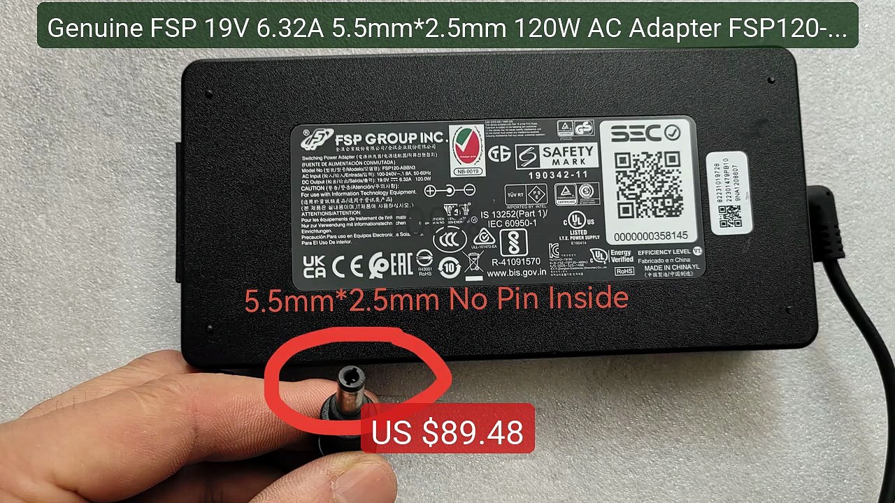 Genuine FSP 19V 6.32A 5.5mm*2.5mm 120W AC Adapter FSP120-ABBN3... -- Hot Deal 2026 | Limited Offer!
