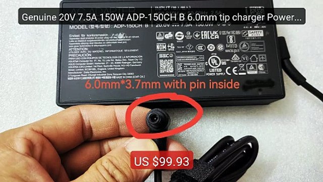 Genuine 20V 7.5A 150W ADP-150CH B 6.0mm tip charger Power AC adapt... Best Deal 2026 | Shop Now!