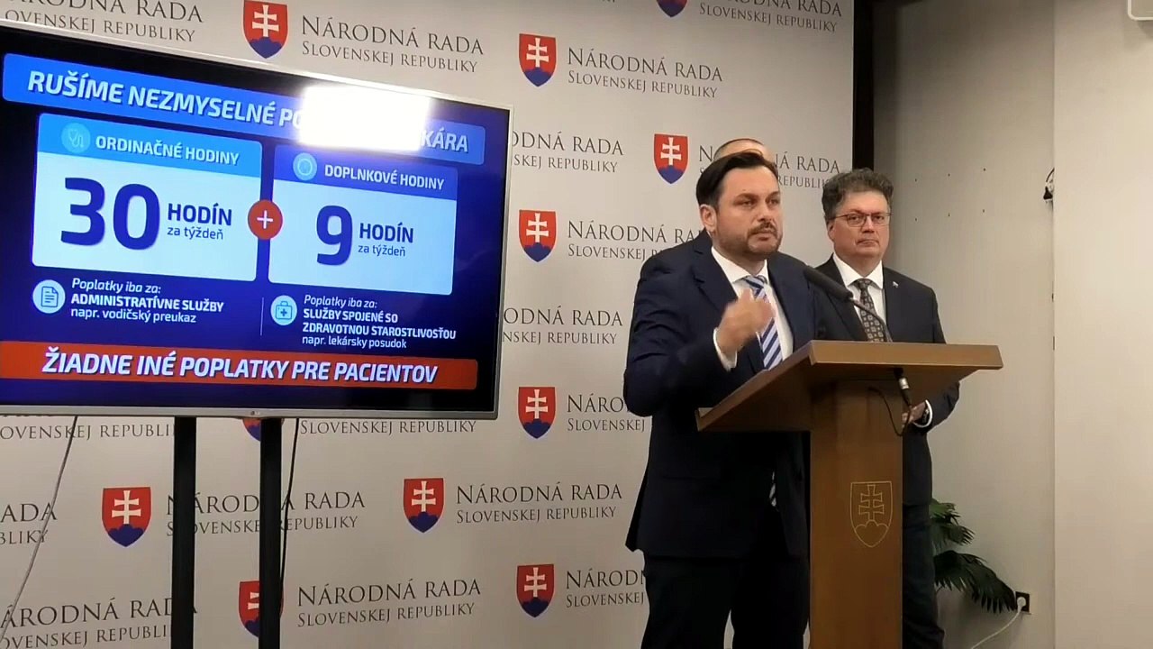 ZÁZNAM: KDH chce zamedziť nelegálnym poplatkom v zdravotníctve, predstavilo návrh