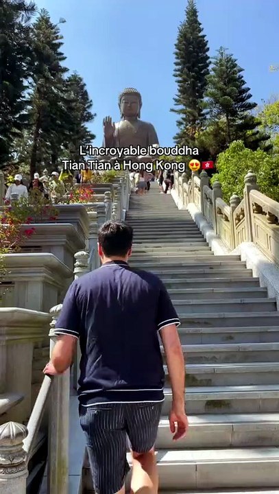 Le bouddha de Tian Tian à Hong Kong