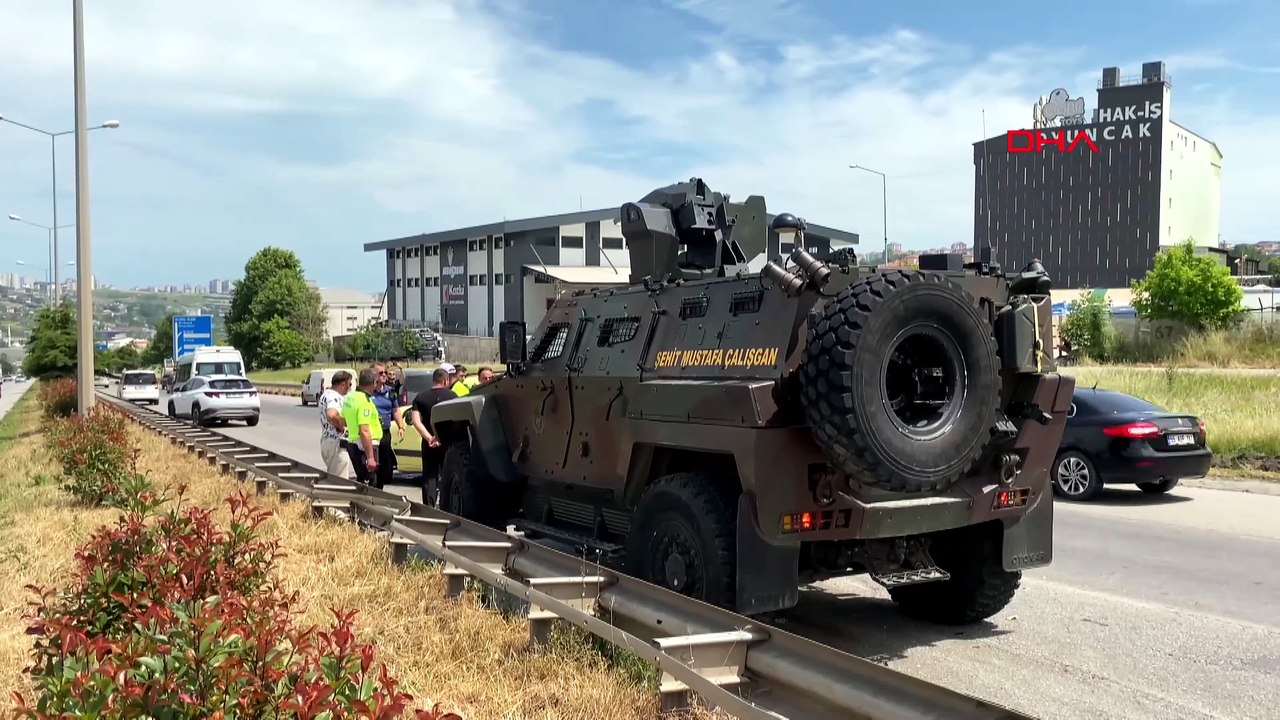 Samsun’da Zırhlı Araç Kazası: Yaralı Var