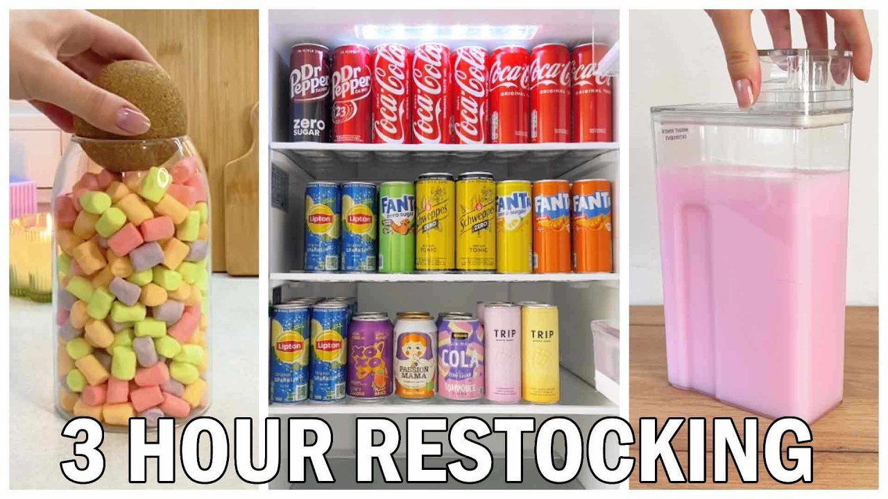 3 Hours of Satisfying Restocking ASMR ✨| Fridge, Store & Shelf Restocking for Sleep