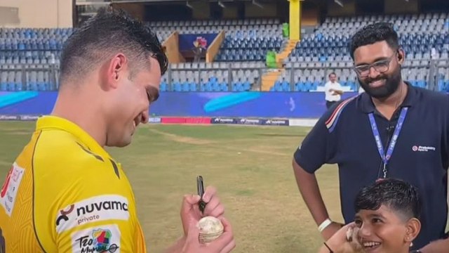 अर्जुन तेंदुलकर और उनके नन्हे फैन का क्यूट मोमेंट हुआ वायरल