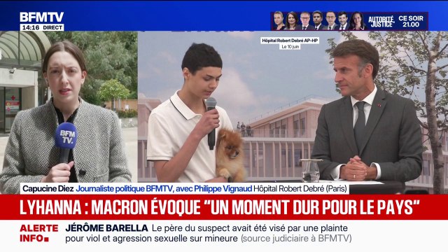 Un moment très dur pour le pays reconnaît Emmanuel Macron concernant l'affaire Lyhanna