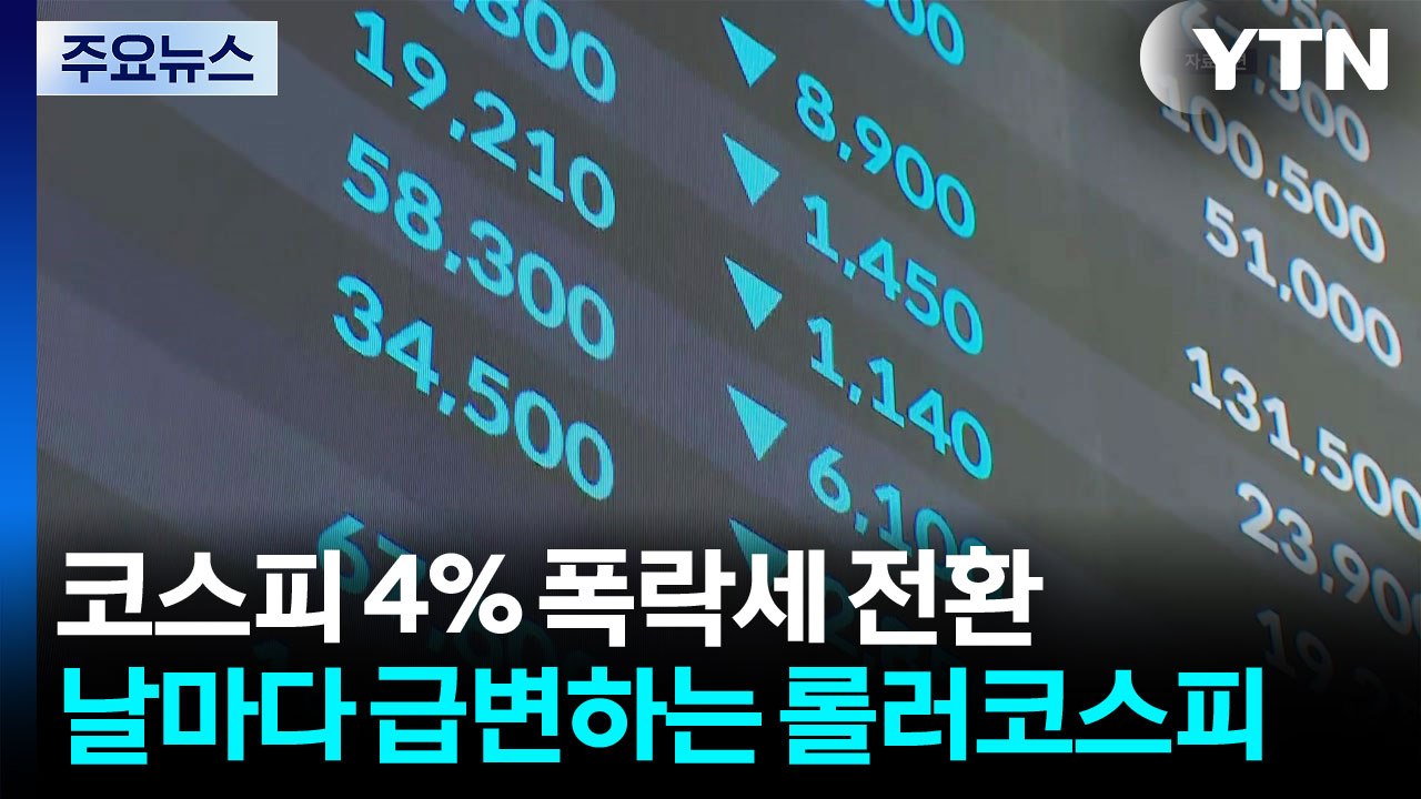 폭락 → 폭등 → 폭락...날마다 급변하는 '롤러코스피' / YTN
