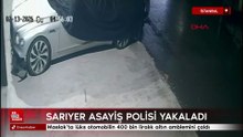 İstanbul Maslak’ta lüks otomobilin 400 bin liralık altın amblemini çaldı