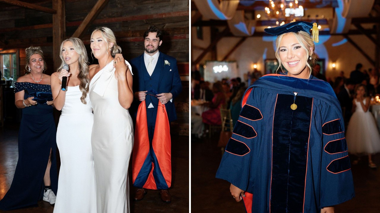 Bride Surprises Sister Who Missed Graduation For Her Wedding With Cap And Gown | Happily TV