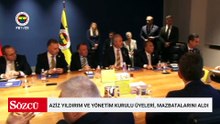 Fenerbahçe Başkanı Aziz Yıldırım ve yönetim kurulu üyeleri, mazbatalarını aldı