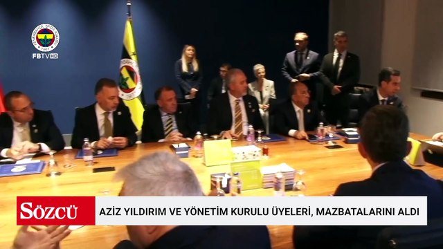 Fenerbahçe Başkanı Aziz Yıldırım ve yönetim kurulu üyeleri, mazbatalarını aldı