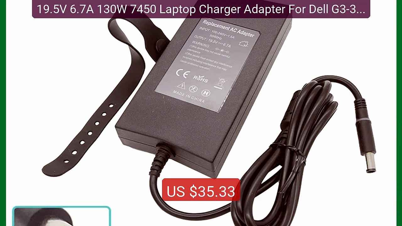 19.5V 6.7A 130W 7450 Laptop Charger Adapter For Dell G3-359... -- Top Pick 2026 | Unbeatable Price!
