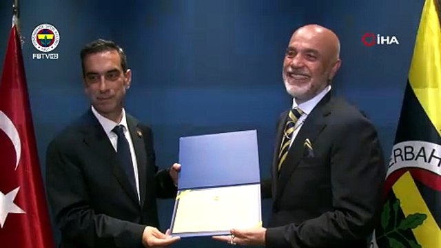Fenerbahçe Başkanı Aziz Yıldırım mazbatasını aldı | Ajansspor | IHA
