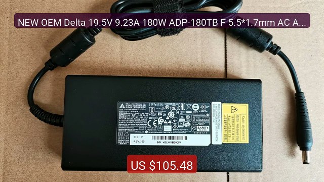 NEW OEM Delta 19.5V 9.23A 180W ADP-180TB F 5.5*1.7mm AC Ada... Top Pick 2026 | Unbeatable Price!
