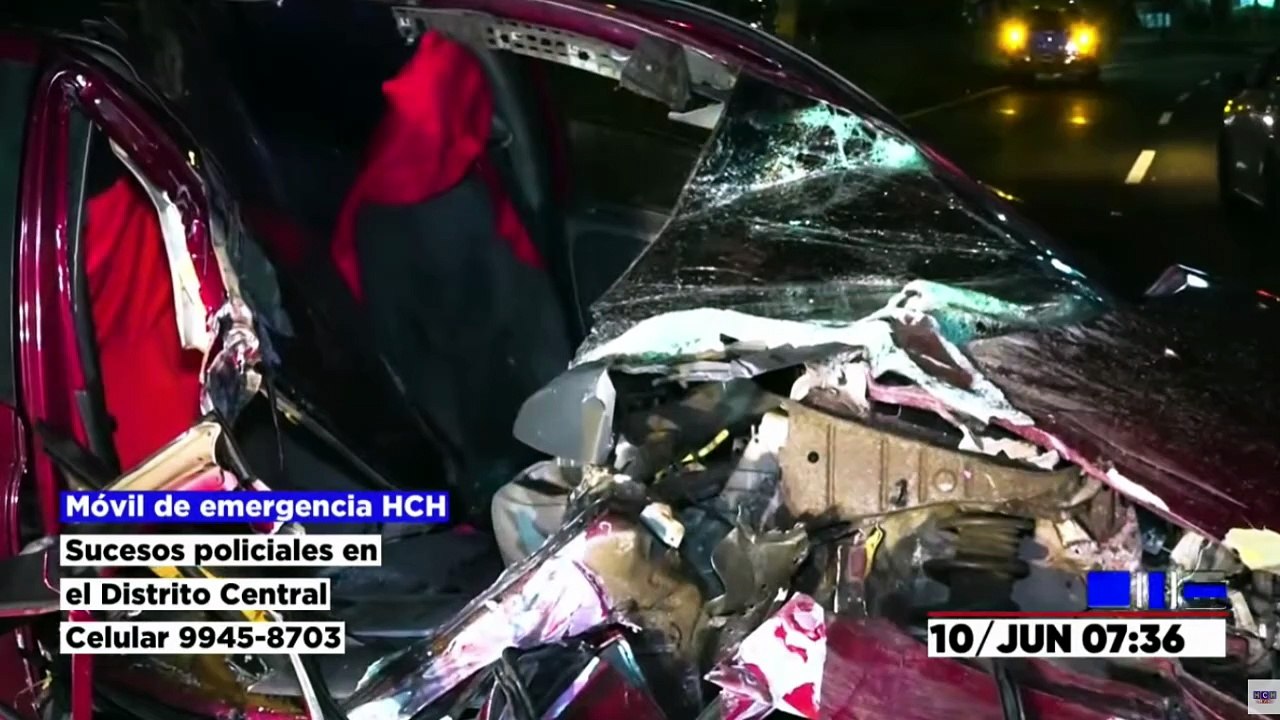 ¡De milagro! Borracha al volante sobrevive a brutal choque en el Anillo Periférico | Móvil Emergencia TGU