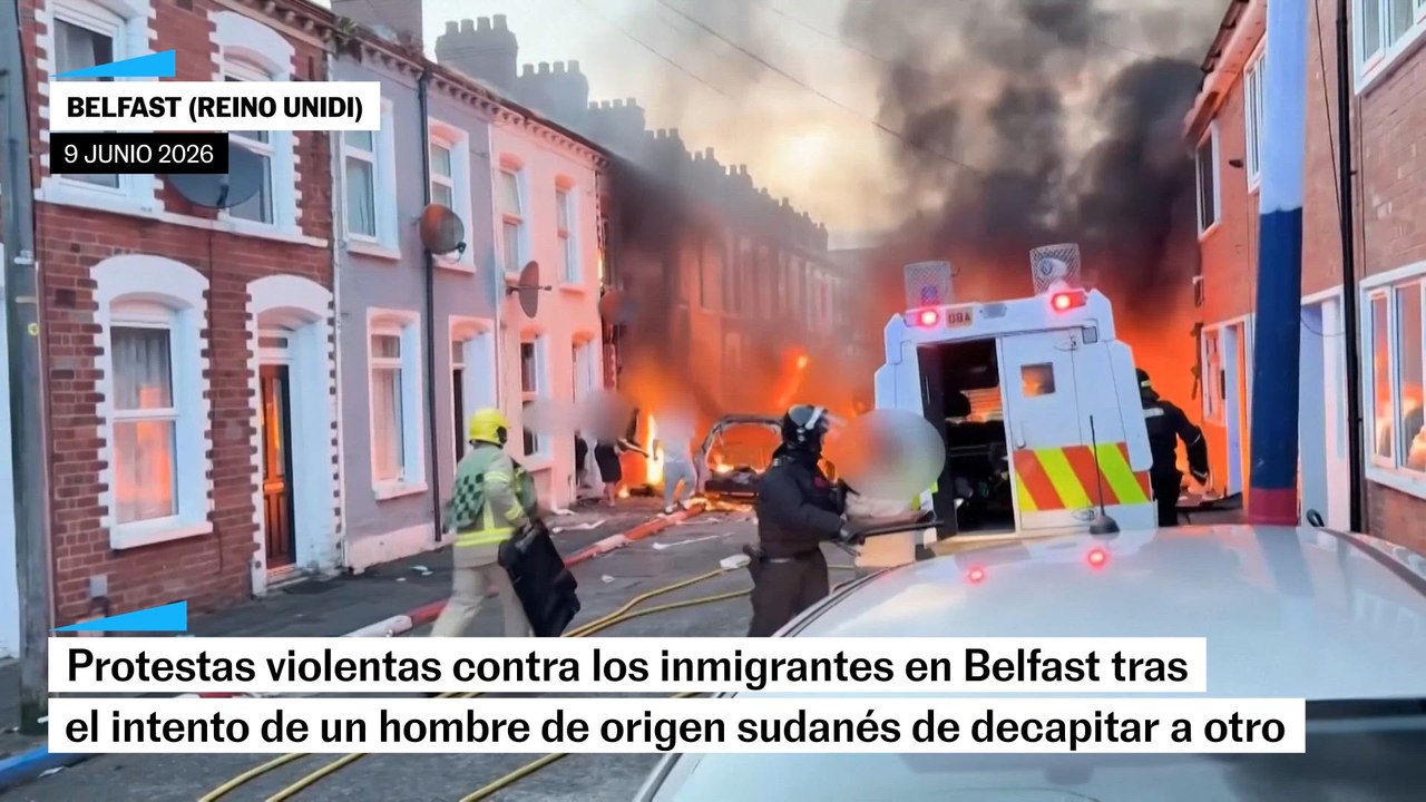Protestas violentas en Belfast contra los inmigrantes