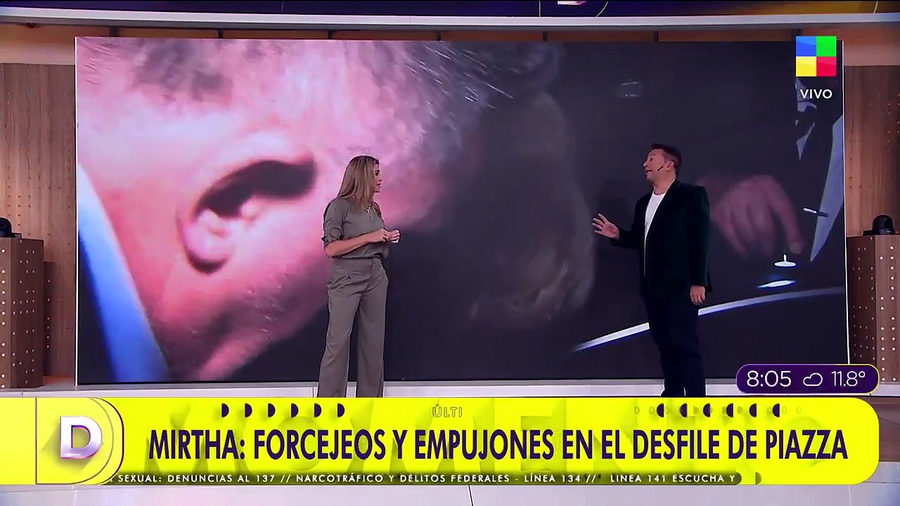 Escándalo con Mirtha Legrand en el desfile de Roberto Piazza: empujones e insultos con el personal de seguridad
