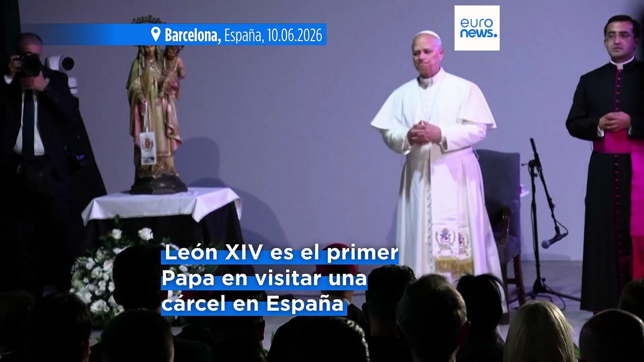León XIV visita la cárcel de Brians y lanza un mensaje: "El pasado no condena el futuro"