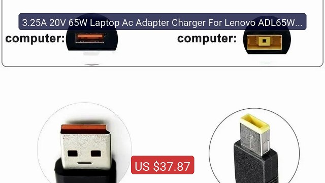 3.25A 20V 65W Laptop Ac Adapter Charger For Lenovo ADL65WDC AD... Best Buy 2026 | Great Quality!
