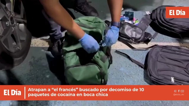Atrapan a “el francés” buscado por decomiso de 10 paquetes de cocaína en boca chica
