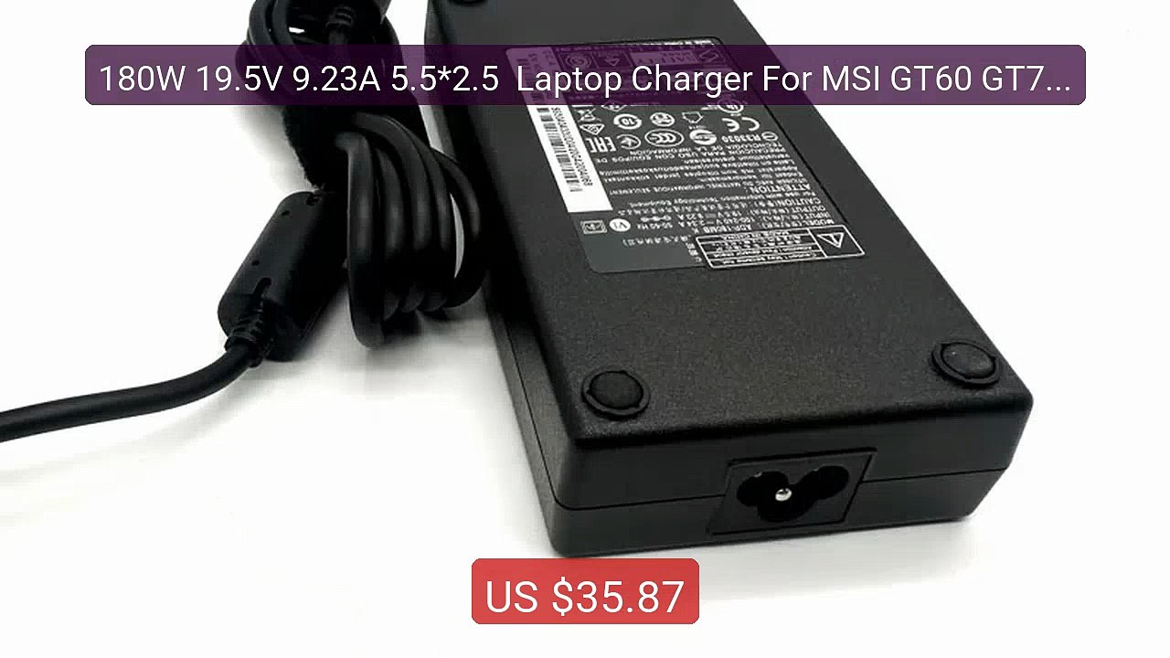 180W 19.5V 9.23A 5.5*2.5  Laptop Charger For MSI GT60 GT70 GS... -- Amazing Value 2026 | Must Have!