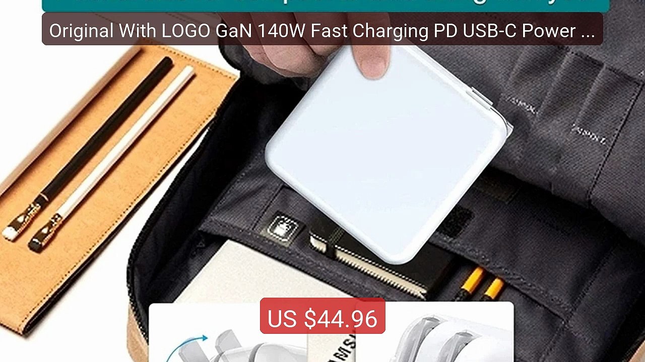 Original With LOGO GaN 140W Fast Charging PD USB-C Power Adapter La... -- Top Rated 2026 | Buy Now!