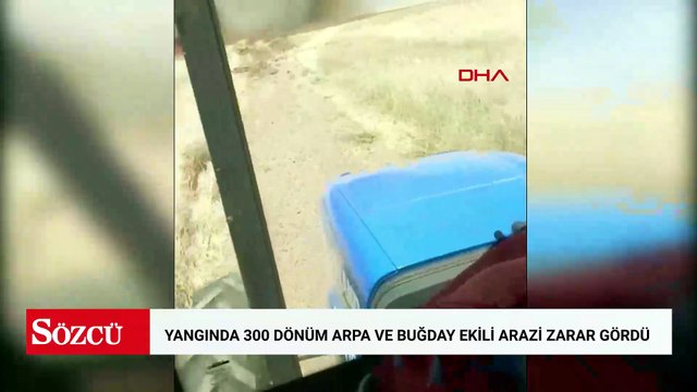 Mardin’de, yangında 300 dönüm arpa ve buğday ekili arazi zarar gördü