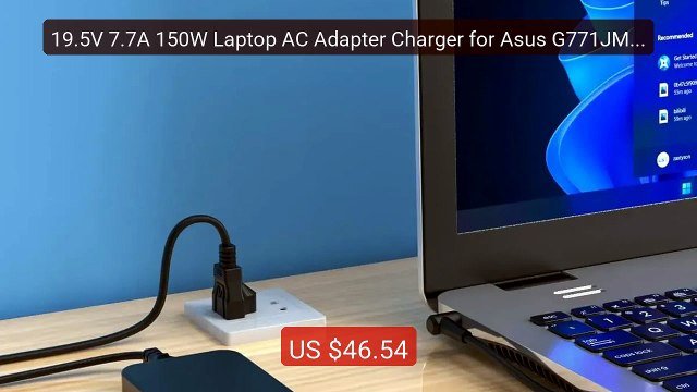 19.5V 7.7A 150W Laptop AC Adapter Charger for Asus G771JM K73... Amazing Value 2026 | Must Have!