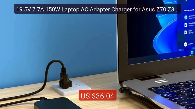 19.5V 7.7A 150W Laptop AC Adapter Charger for Asus Z70 Z33 M3NP N7... Best Deal 2026 | Shop Now!