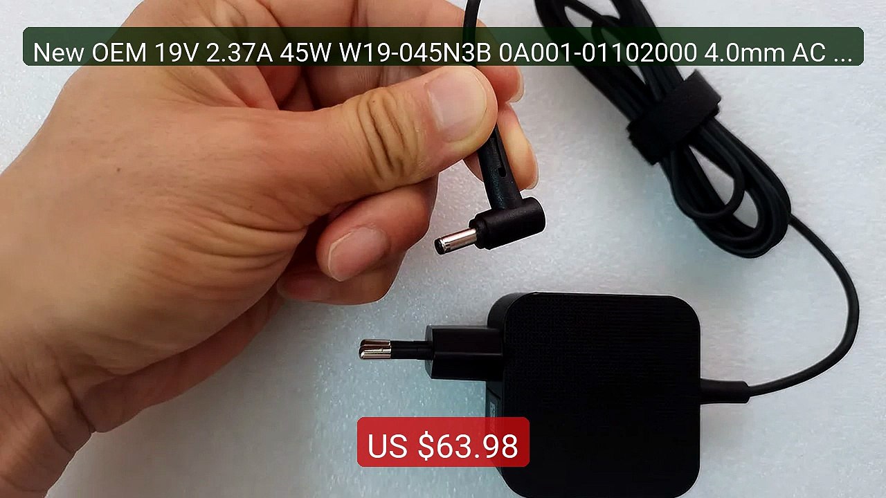 New OEM 19V 2.37A 45W W19-045N3B 0A001-01102000 4.0mm AC Adapter f... -- Best Deal 2026 | Shop Now!