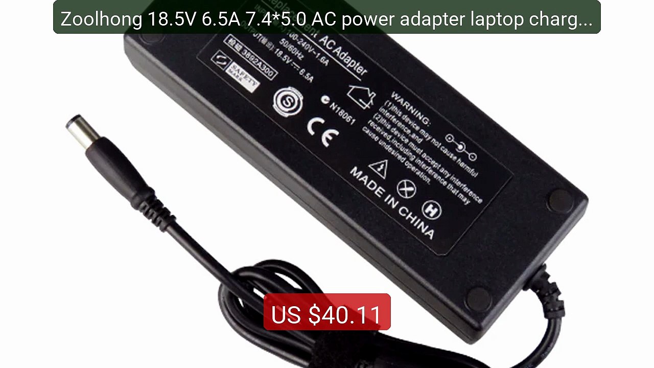 Zoolhong 18.5V 6.5A 7.4*5.0 AC power adapter laptop charger... -- Top Pick 2026 | Unbeatable Price!