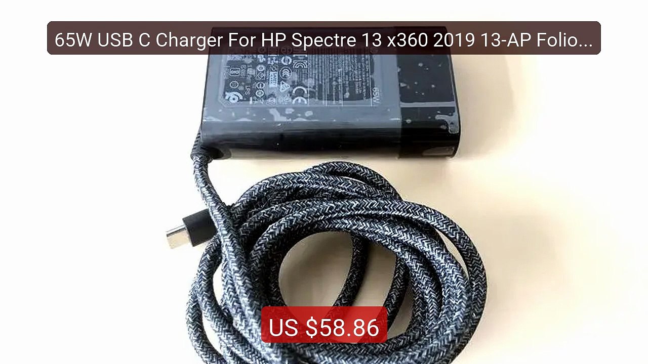 65W USB C Charger For HP Spectre 13 x360 2019 13-AP Folio 13-ak0000... -- Top Rated 2026 | Buy Now!