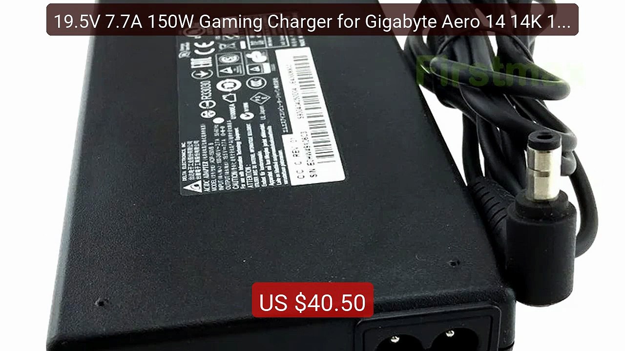 19.5V 7.7A 150W Gaming Charger for Gigabyte Aero 14 14K 15 ... -- Top Pick 2026 | Unbeatable Price!