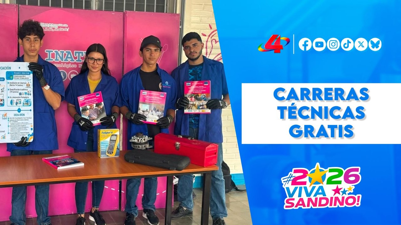 💻 INATEC abre matrículas para el segundo semestre 2026: Carreras técnicas gratuitas
