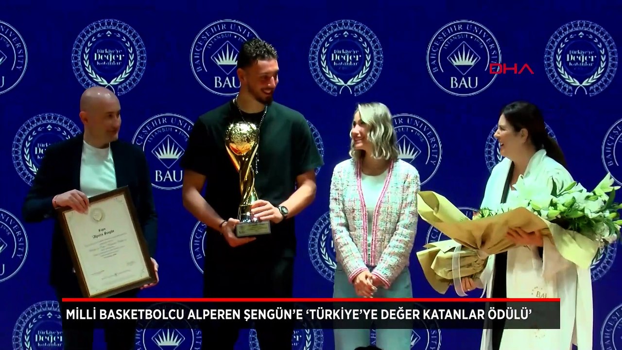 Milli basketbolcu Alperen Şengün’e ‘Türkiye’ye Değer Katanlar Ödülü’